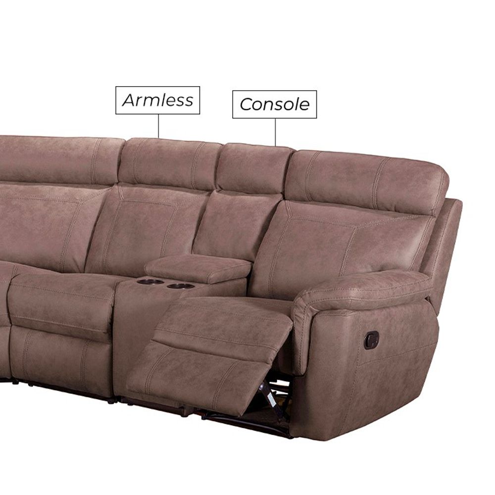 Bedford Armless Static 1 Seater - Brown - Homemakers
